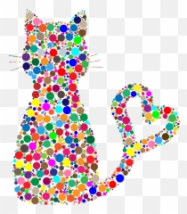 Heart Clipart Cat Heart Cat Transparent Free For Download - Dot Painting Emoji,Cat Heart Emoji