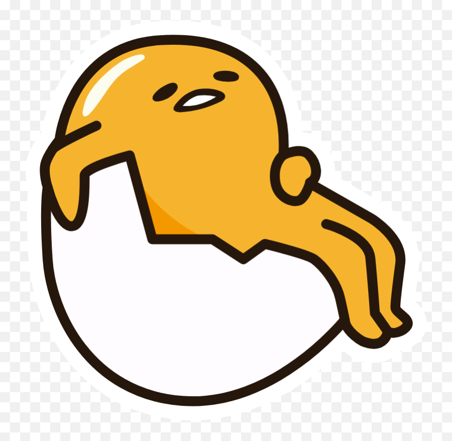 Gudetama Chill Sticker - Sticker Gudetama Emoji,Bear Trap Emoji