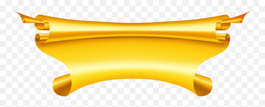 Golden Yellow Ribbon Transparent Png - Vector Gold Ribbon Png Emoji,Ribbon Emojis