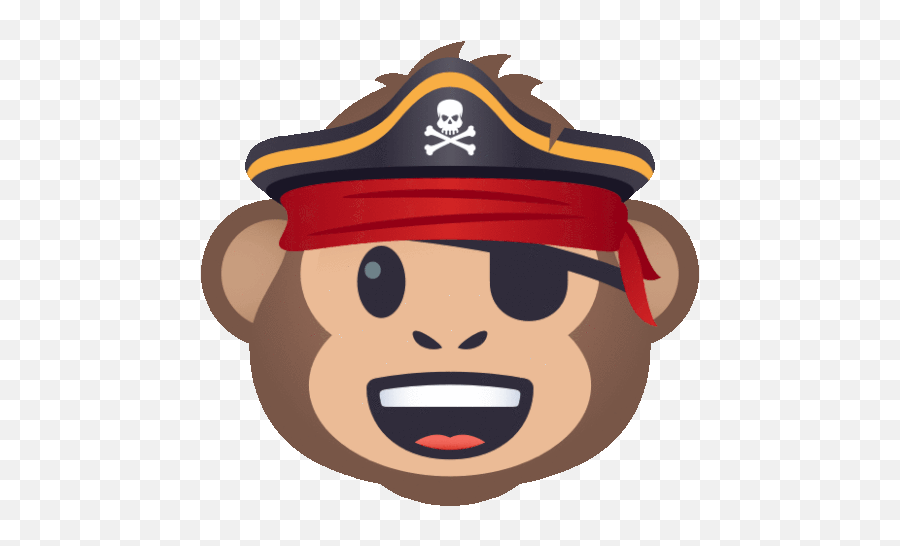 Pirate Monkey Joypixels Gif - Piratemonkey Monkey Joypixels Discover U0026 Share Gifs Gif Emoji,Pirate Emoji