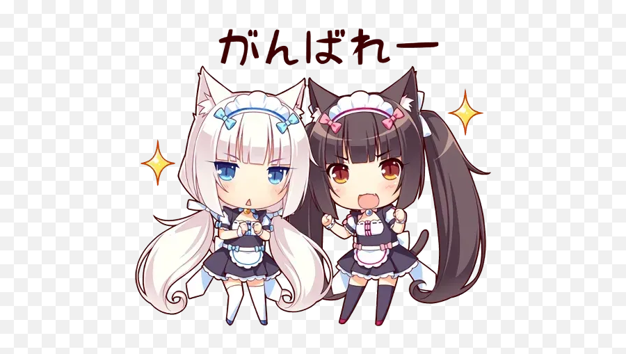 One Piece Whatsapp Stickers - Nekopara Chibi Emoji,Nekopara Emoticons