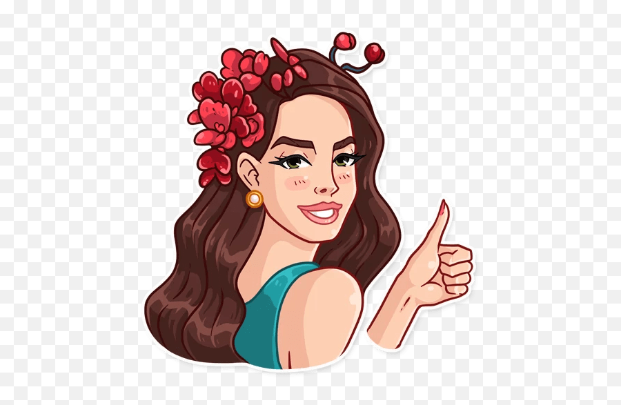 Lana Del Stickers Set For Telegram - Lana Del Rey Stickers Telegram Png Emoji,Telegram Emoji Stickers