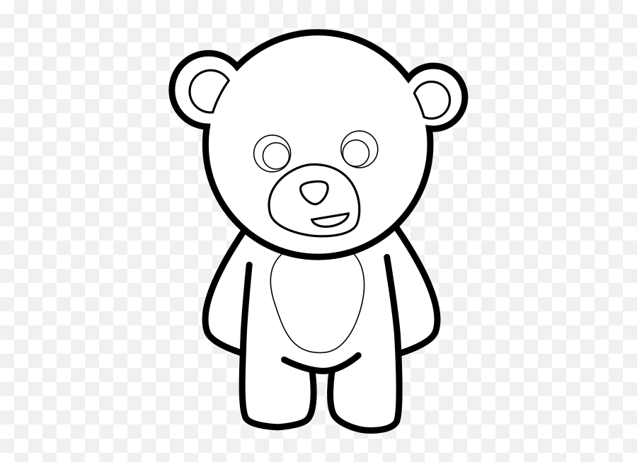 Teddy Bear Outline Png Svg Clip Art For Web - Download Clip Ayck Resmi Siyah Beyaz Emoji,Bloodborne Emoji