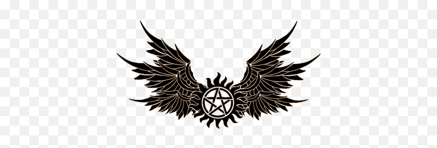 Demon Possession Tattoo Supernatural - Anti Demon Possession Tattoo Emoji,Demon With Wings Emoji