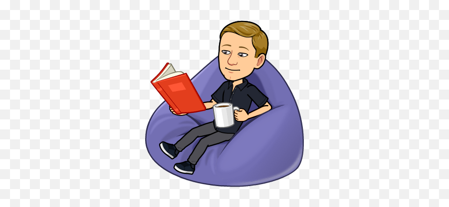 Zach Emoji - The Community Library Bitmoji Sitting Transparent Background,Emoji Reading A Book