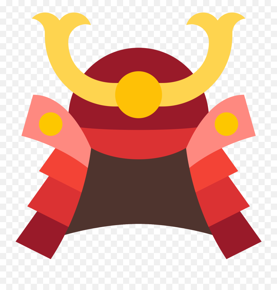 The Io Programming Language Bushido Codes - Samurai Helmet Cartoon Transparent Emoji,Emoji Programming Language