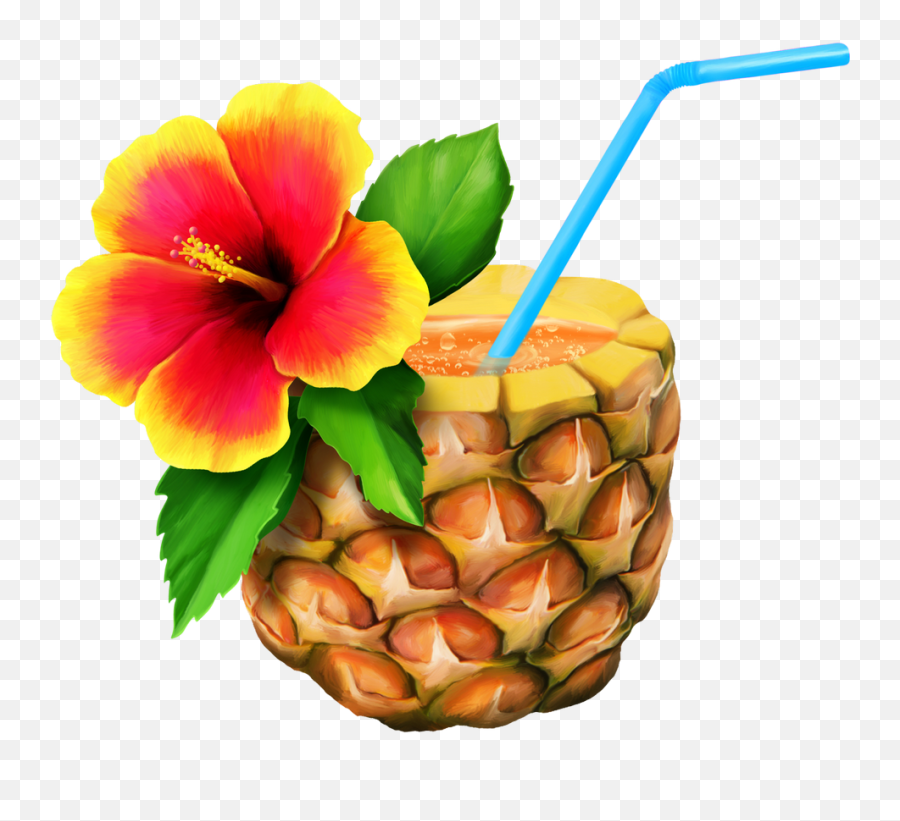 Tiki Clipart Beach Drink Tiki Beach Drink Transparent Free - Hawaiian Clipart Emoji,Tropical Drink Emoji