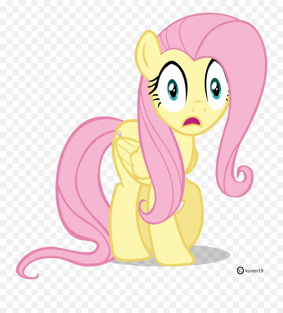 Kuren247 Fluttershy - Mlp Fluttershy Worried Emoji,