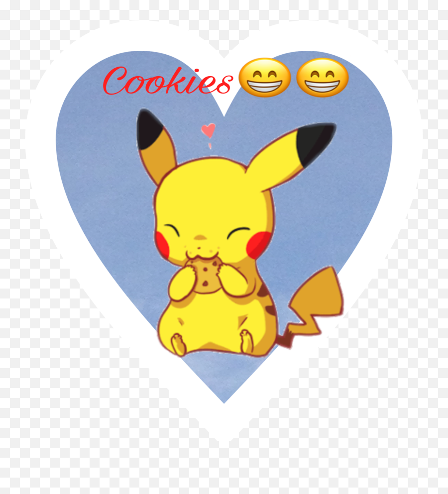 Cookie Sticker Challenge - Pikachu Comiendo Galletas Gif Emoji,Emojis Glaseado Para Tora
