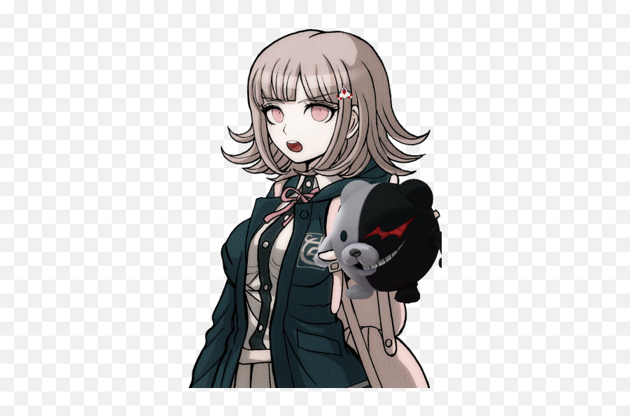 Every Character From The First 3 Games Holding Ball Monokuma - Chiaki Sprites Emoji,Monokuma Emoticon Text