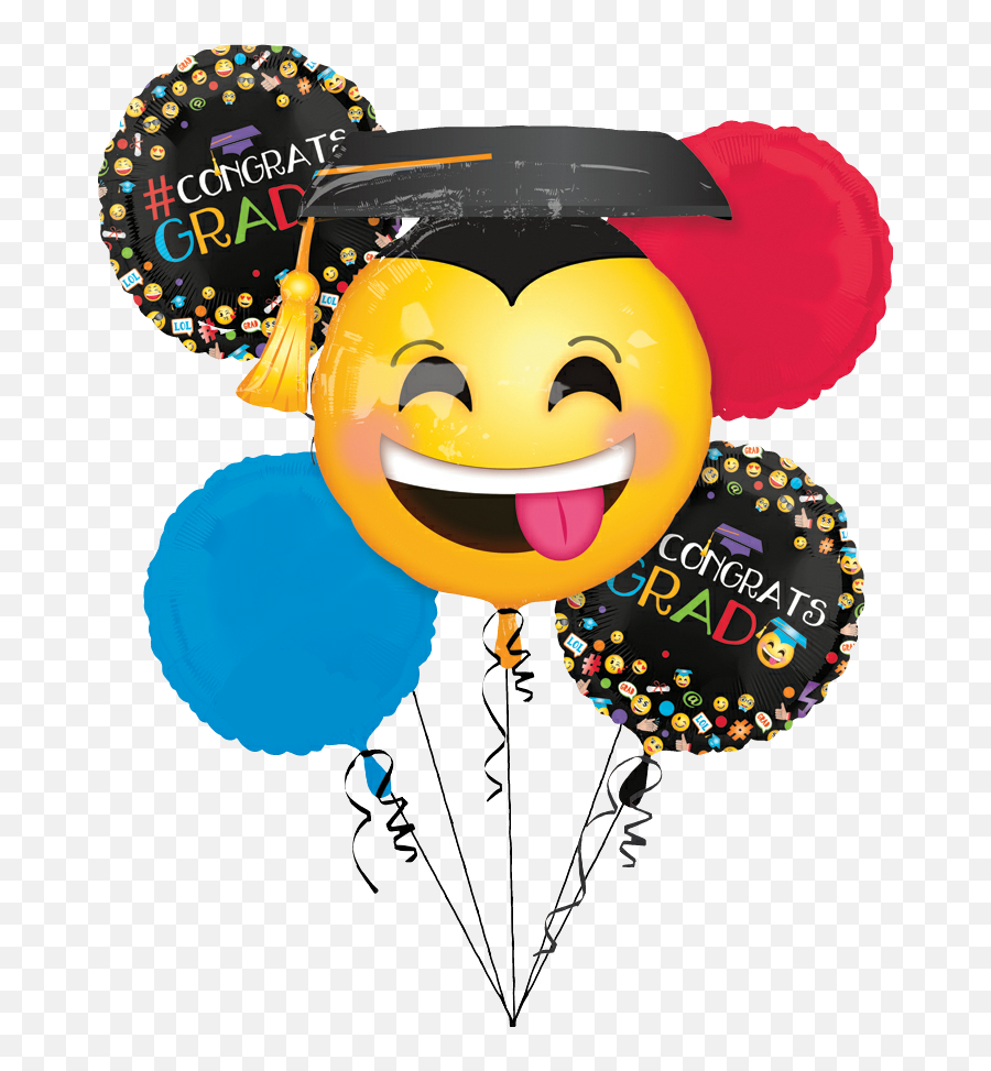 Graduationballoonsgraduationhat Grad Sticker By Anna - Transparent Graduation Balloons Png Emoji,Congratulations Emoticon