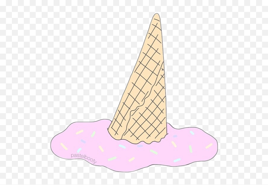 Helado Derretido Sticker - Cone Emoji,Emojis Helado