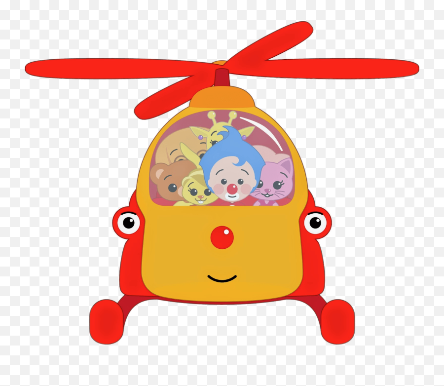 Plim Plim And His Friends In A Helicopter Pnglib U2013 Free - Helicoptero Plim Plim Png Emoji,Helicopter And Minus Emoji