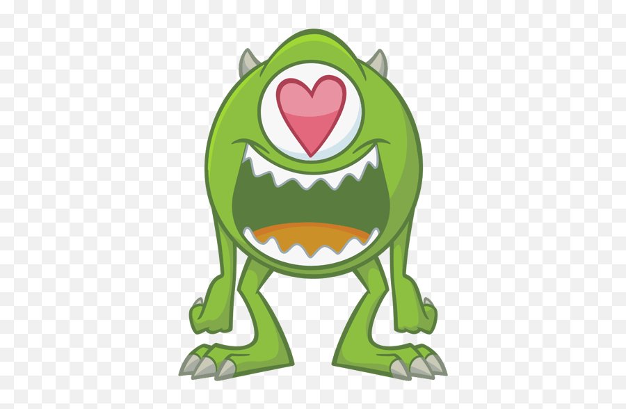 Vk Sticker 7 From Collection Mike Wazowski Download For Free - Sticker De Mike Wazowski Emoji,Mike Wazowski Kawaii Emoticon