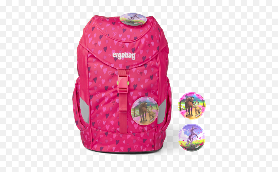 Ergobag Mochila Para Niños Horseshoebear Emoji,Mochila Fucsia Con Emojis