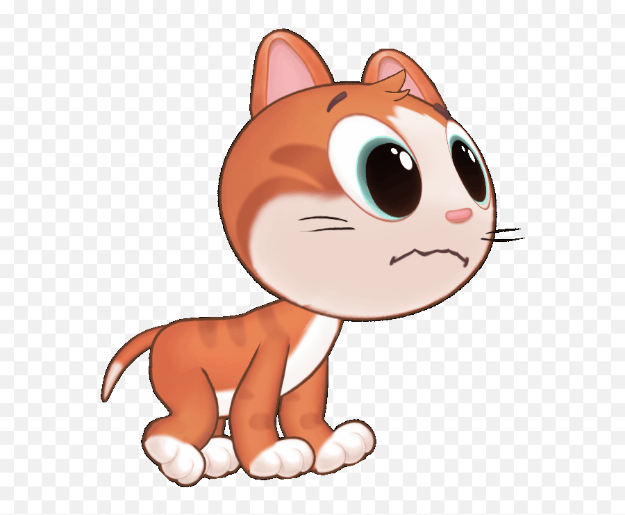 Artstation - Spine 2d Animation Cat Aleksandr Animal Figure Emoji,Cartoon Cats Different Emotions