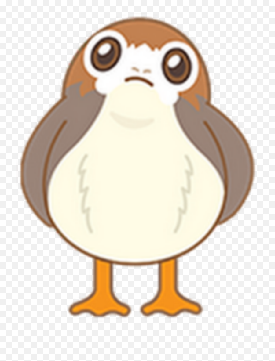 Picsart Porg Porgs Starwars Sticker - Porg Transparent Background Emoji,Porg Emoji