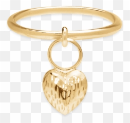 Hanging Heart Ring - Hanging Heart Ring Emoji,Heart Emoticon Ring Silver