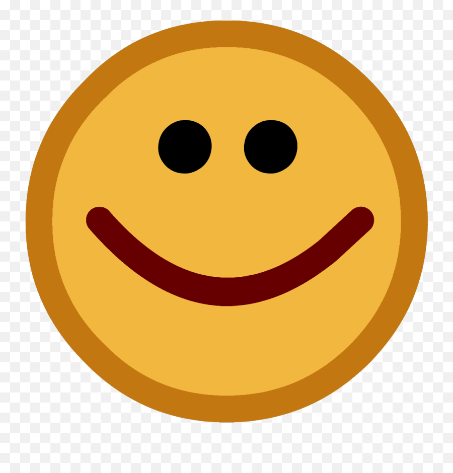 Button Down Happy Face - Club Penguin Happy Face Full Size Wide Grin Emoji,Penguin Emoticon Smiley