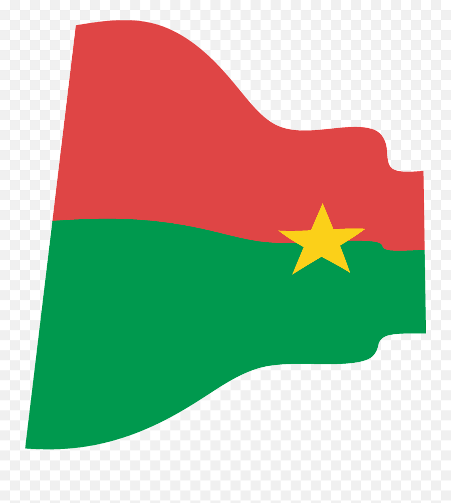 Burkina Faso Wavy Flag Clipart - Vertical Emoji,Catalan Flag Emoji