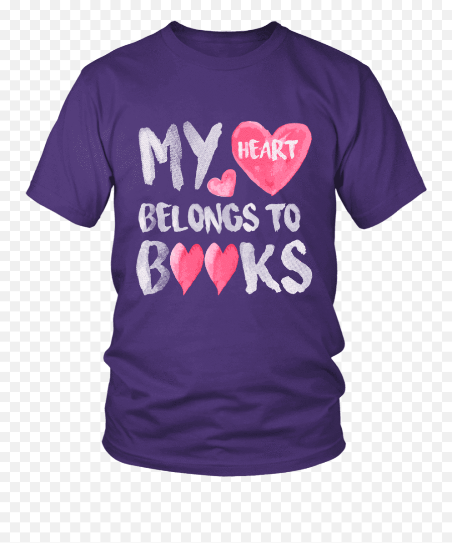 My Heart Belongs To Books - Unisex Emoji,Books About Wearing Your Emotions On Your Sleeve