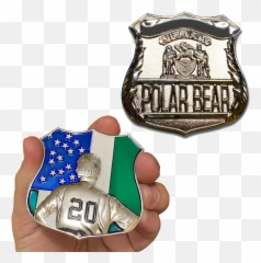 Dd - 020 Polar Bear Ny Mets Pete Alonso Inspired Nypd Challenge Coin Emoji,Ny Mets Emoticons
