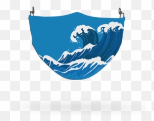 Water Theme Face Covering Print 2 - Celebrityfacemaskscom Emoji,Water Spray Emoji