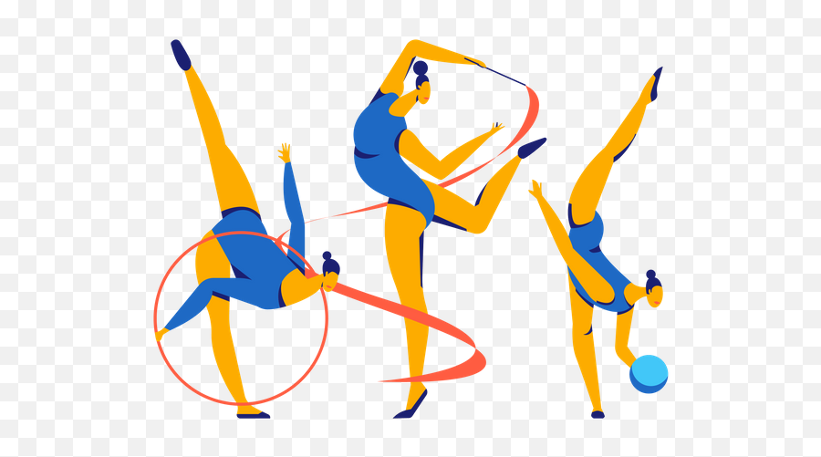 Gymnastics Icon - Download In Colored Outline Style Emoji,Gymnastics Emoji Transparent Background