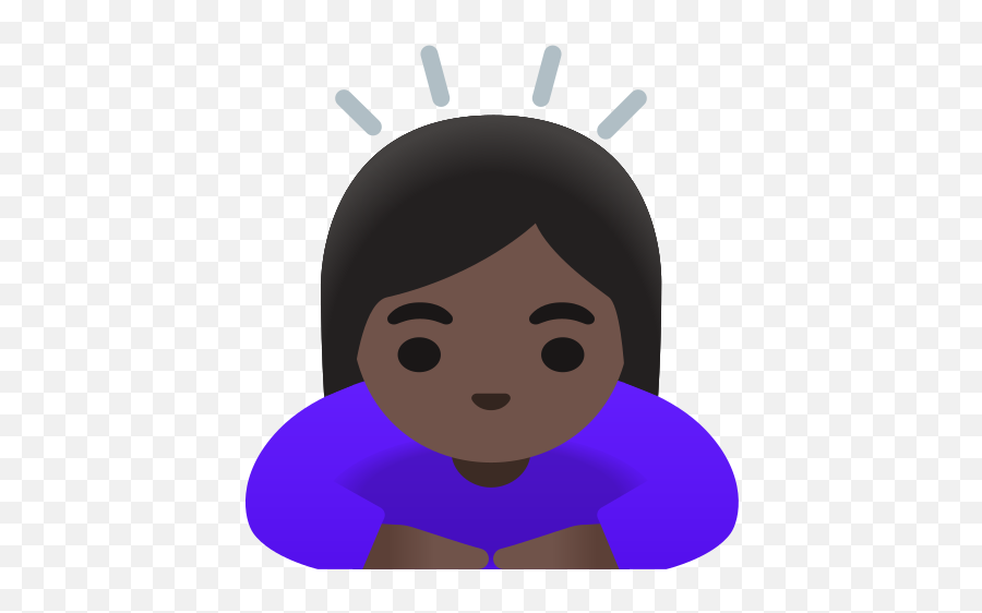 U200d Woman Bowing Dark Skin Tone Emoji - Emoji,Change Emoji Skin Tone Android