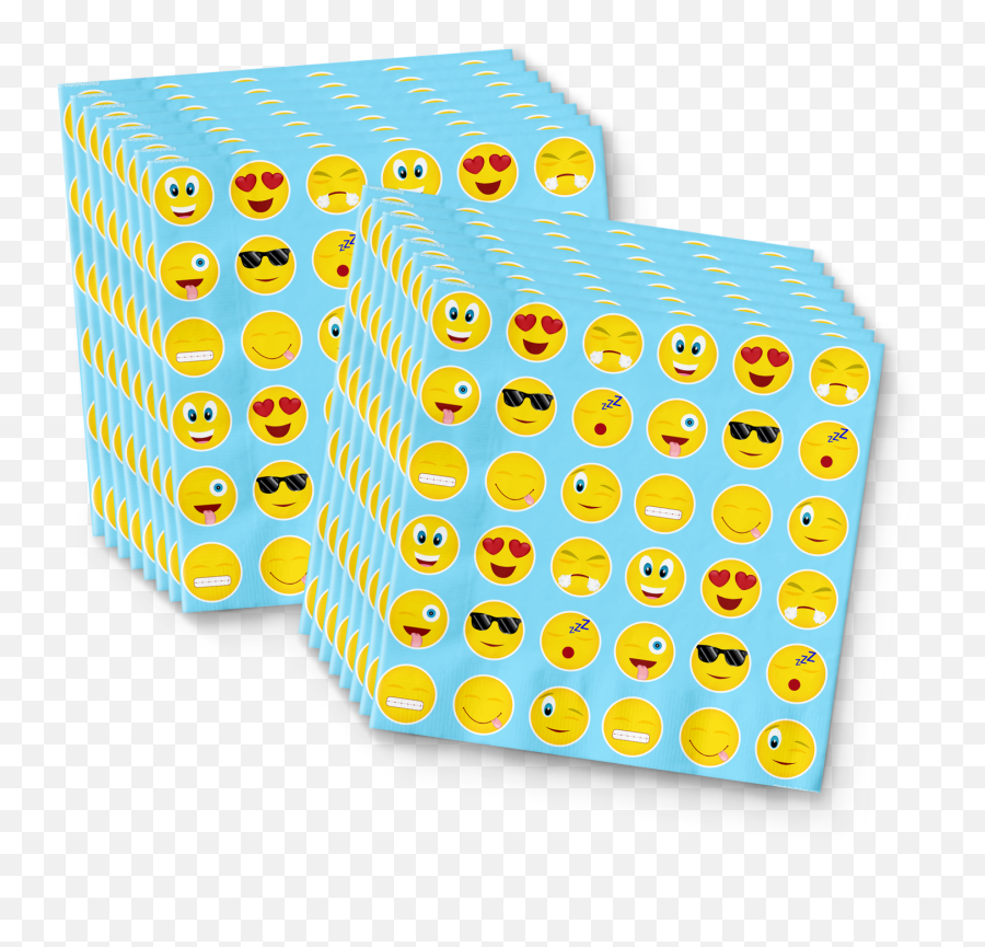 Emoji Birthday Party Tableware Kit For 16 Guests,Bday Emoji