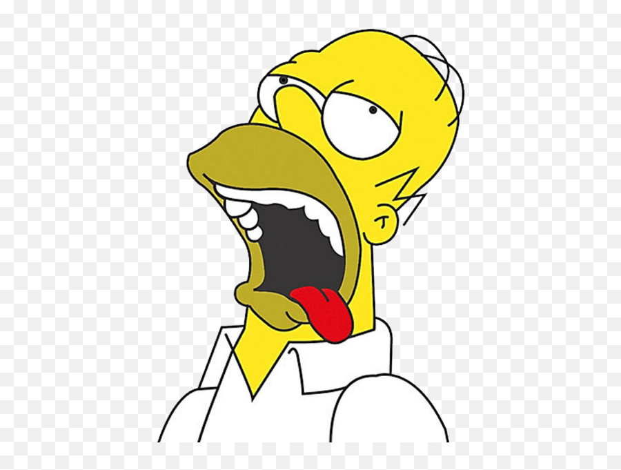 The Simpsons Homer 2 Psd Official Psds Emoji,Open Mouth Drooling Emoji