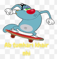 Oggy And The Cockroaches - Oggy And The Cockroaches Sticker Emoji,Skateboard Emoji App