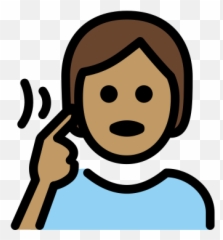 Deaf Person Medium Skin Tone Emoji - Dibujo Imagenes Sordos,Broken Hear Emoji