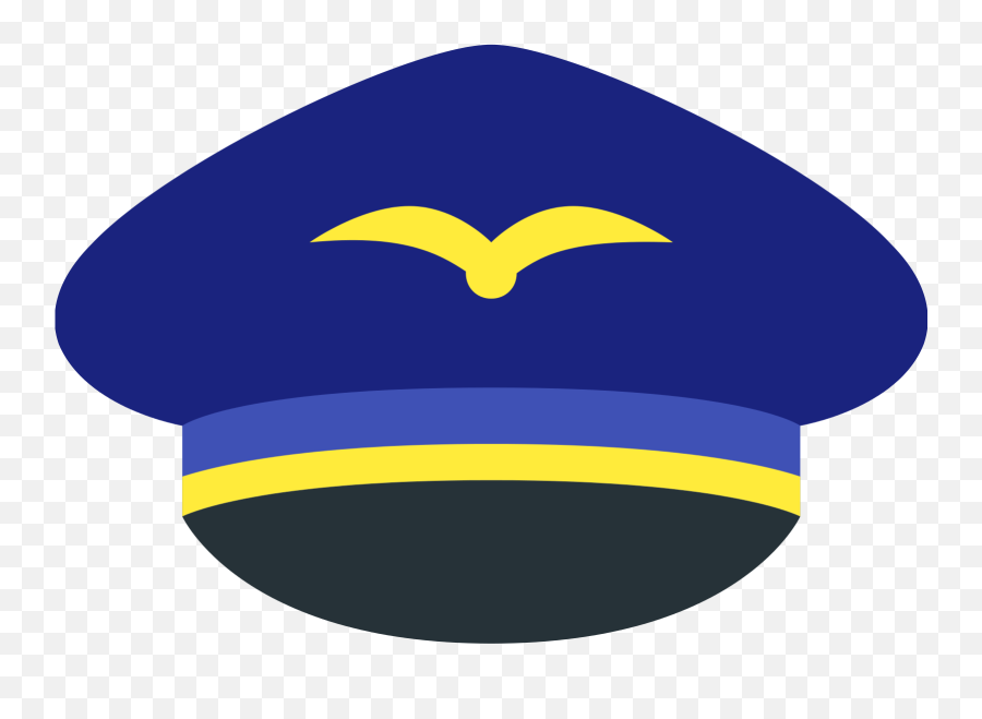 Download Pilot Hat Icon Png - Pilot Hat Png Clipart Emoji,Blue Hat Emoji