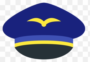 Download Pilot Hat Icon Png - Pilot Hat Png Clipart Emoji,Blue Hat Emoji