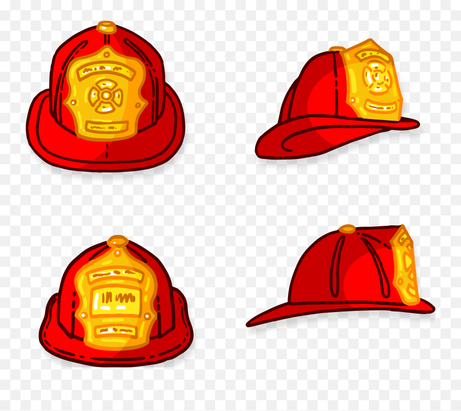 Firefighter Clipart Cap Firefighter Cap Transparent Free - Transparent Fireman Hat Png Emoji,Calvin And Hobbes Emoji