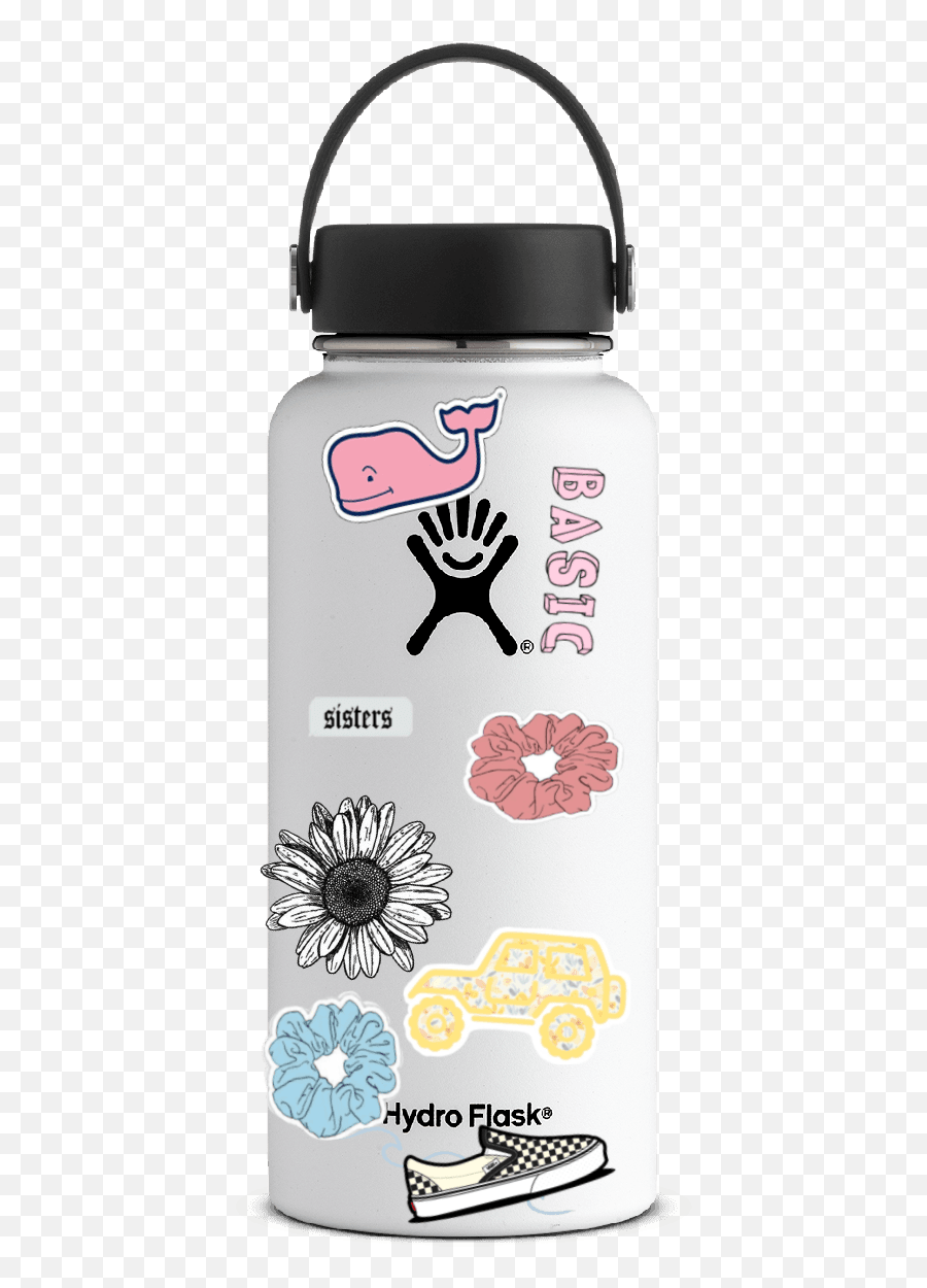 Download Png Hydro Flask Stickers Png U0026 Gif Base - White 40 Oz Hydro Flask Emoji,Flask Emoji