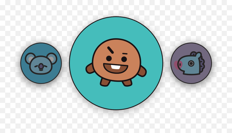 Bt21 - Electric Energy Emoji,Gambar Bantal Emoticon