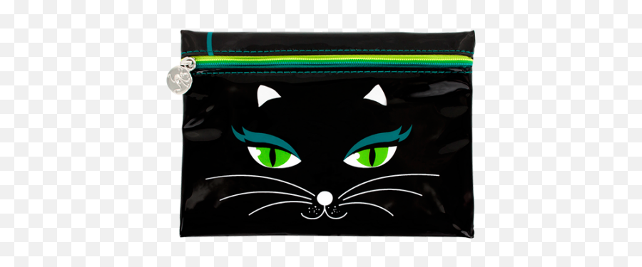 Cosmetic Bag - Akademik Black Cat Trousse D École Pylone Lady Look Emoji,Emoji Makeup Case