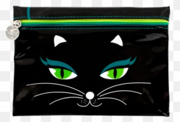 Cosmetic Bag - Akademik Black Cat Trousse D École Pylone Lady Look Emoji,Emoji Makeup Case