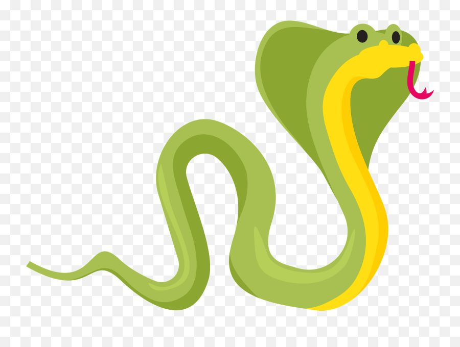 Snake Cobra Clipart - Cobra Clipart Emoji,Emoji Snake Streched Out