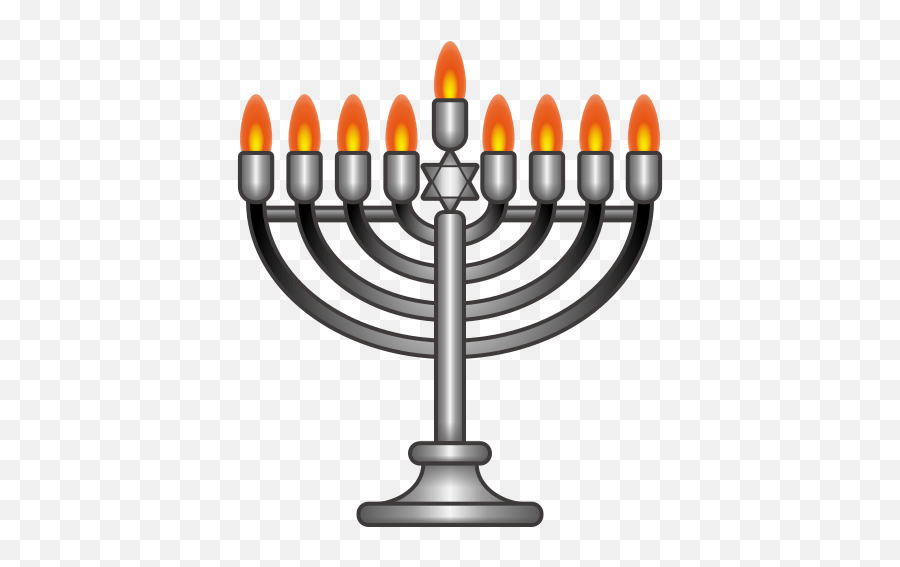 Hanukkah Menorah Emoji Candle Holder For Hanukkah - 512x512 First Night Of Hanukkah Menorah,Moai Emoji