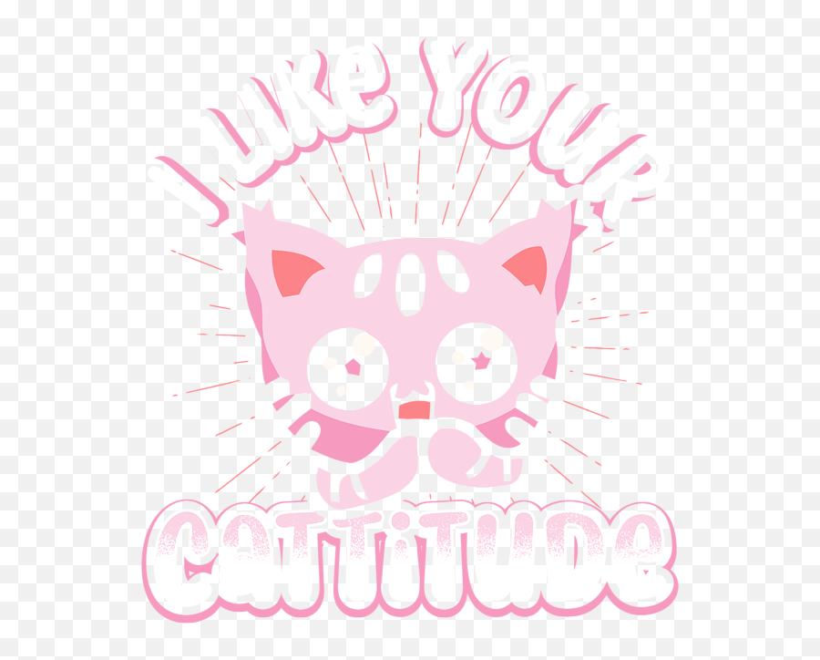 Funny Cat Tshirt I Like Your Cattitude Gift Idea Iphone X Case - Girly Emoji,Metal Cat Emoticon