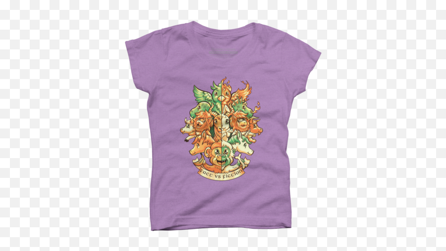 Best Purple Monkey Girlu0027s T - Shirts Design By Humans Mythical Creature Emoji,Groot Emoji