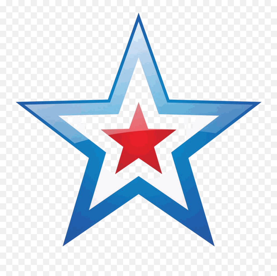 Smug Face Clipart - Us Flag Star Vector Emoji,Sinistar Emoticon