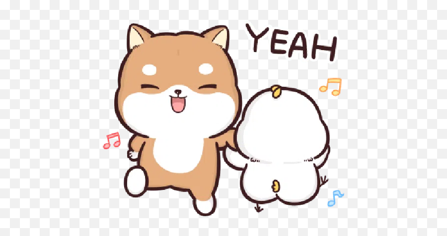 Shiba Inu Pipiu0027s Life3 By Liz - 2 Whatsapp Stickers Soft Emoji,Shib Inu Emoticon