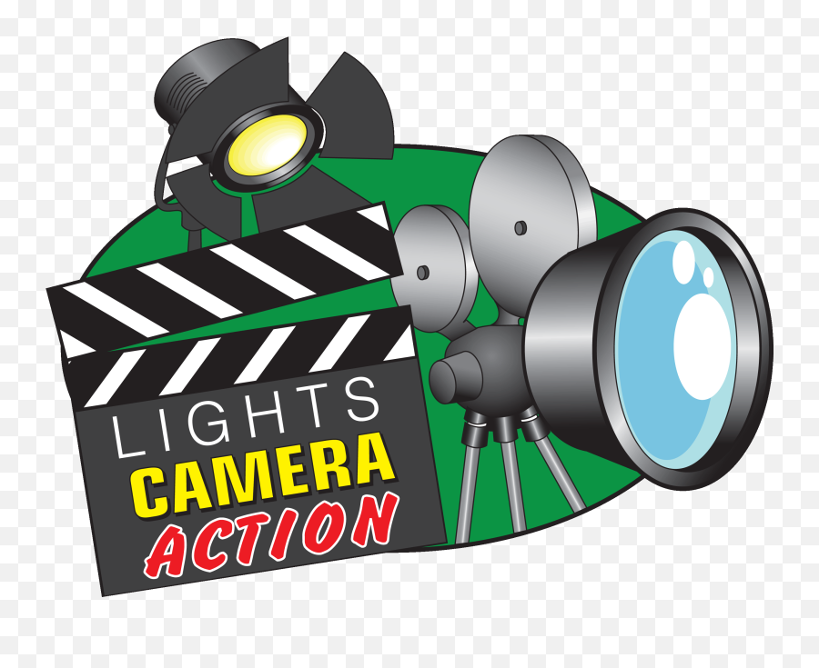 Lights Camera Action Clip Art - Lights Camera Action Clipart Emoji,Emoticon Camera Clipart