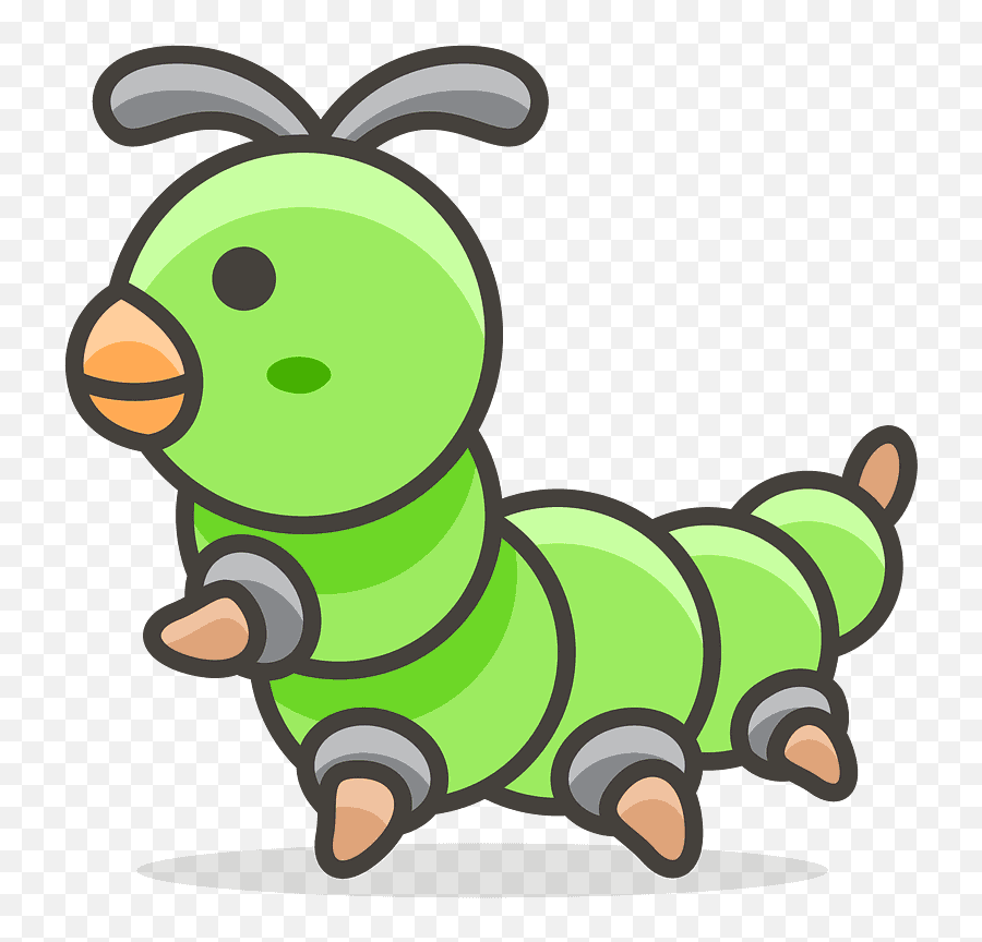 Bug Emoji Clipart - Caterpillars Icon,Centipede Emoticon