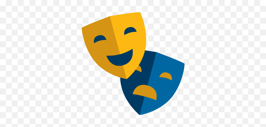 Saint James School Emojis U2013 Saint James School - Blue And Yellow Theater Masks,Mask Emoji