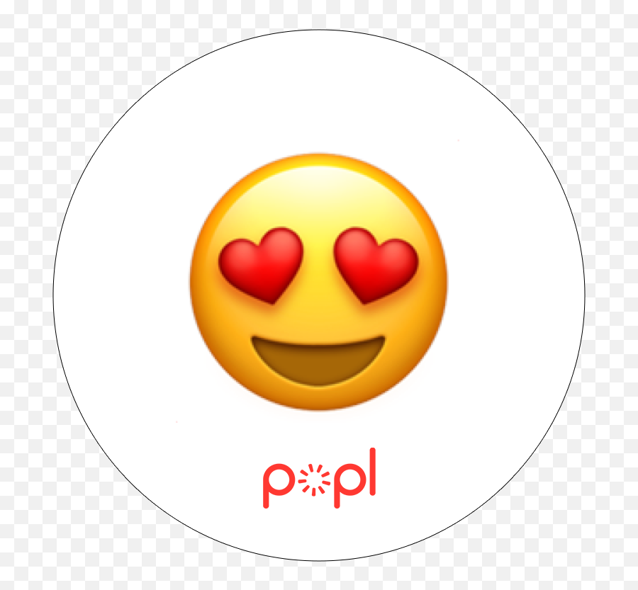 Popl Emoji Heart - Happy,Info Emoji
